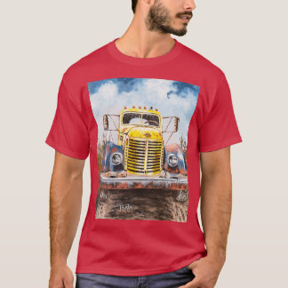 Oude internationale vrachtwagen t-shirt