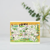 Oude Iowse ansichtkaart kaart (Staand voorkant)