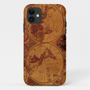 Oude iPhone-Wereldkaart Case-Mate iPhone Case