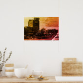 Oude Iraakse bagdad fontein Poster (Keuken)