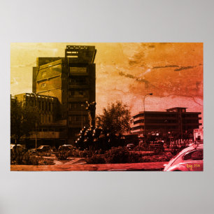 Oude Iraakse bagdad fontein Poster