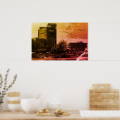 Oude Iraakse bagdad fontein Poster (Keuken)