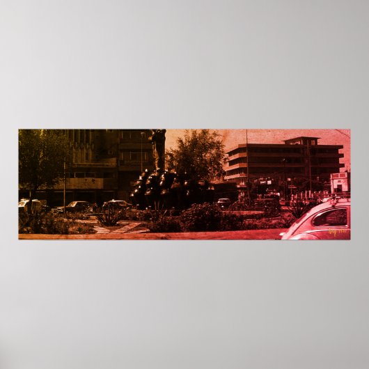 Oude Iraakse bagdad fontein Poster (Voorkant)
