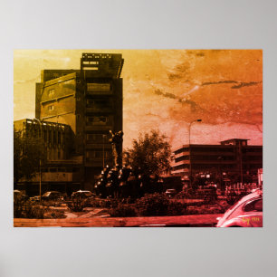 Oude Iraakse bagdad fontein Poster