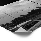 Oude Iraakse Bagdad straat taxi's Poster (Hoek)