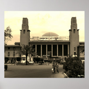Oude Irak Bagdad centraal station Poster