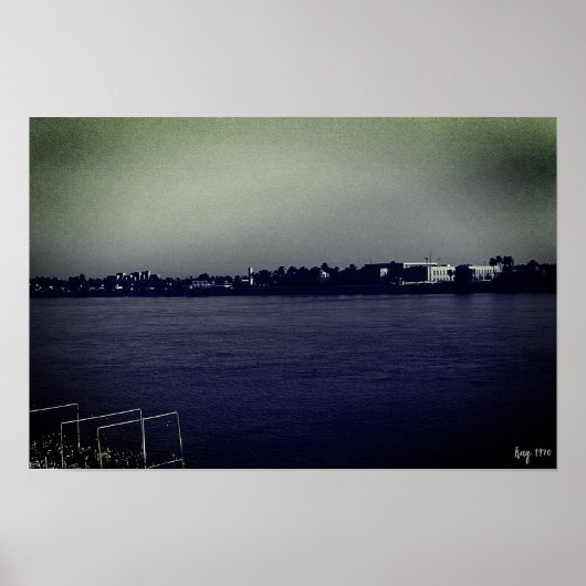 Oude Irak Bagdad forat rivier Poster (Voorkant)