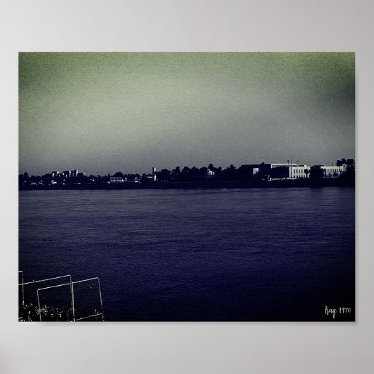 Oude Irak Bagdad forat rivier Poster (Voorkant)