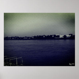 Oude Irak Bagdad forat rivier Poster