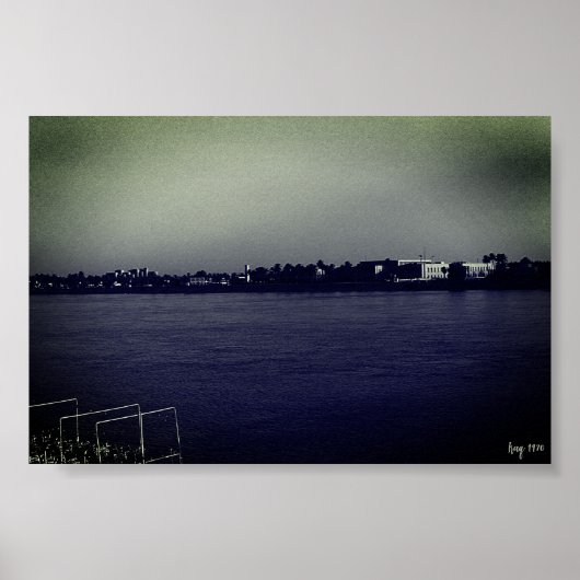 Oude Irak Bagdad forat rivier Poster (Voorkant)