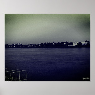 Oude Irak Bagdad forat rivier Poster