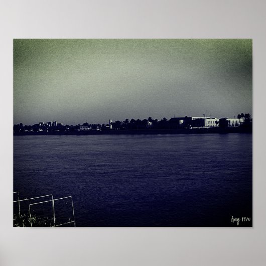Oude Irak Bagdad forat rivier Poster (Voorkant)