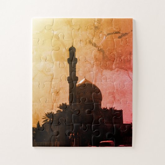 Oude Irak Bagdad moskee taxi's Legpuzzel (Verticaal)