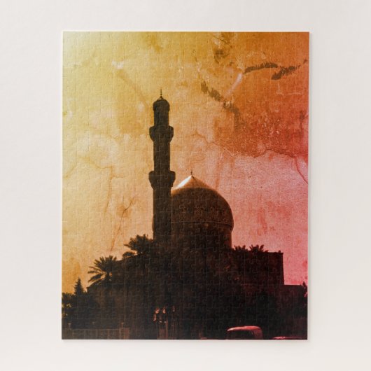 Oude Irak Bagdad moskee taxi's Legpuzzel (Verticaal)