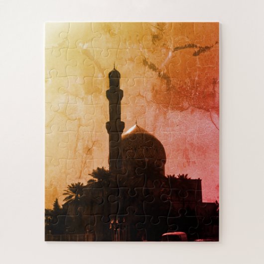 Oude Irak Bagdad moskee taxi's Legpuzzel (Verticaal)