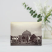 Oude Iran Isfahan shah-moskee Briefkaart (Staand voorkant)