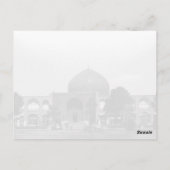 Oude Iran Isfahan shah-moskee Briefkaart (Achterkant)