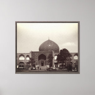 Oude Iran Isfahan shah-moskee Canvas Afdruk