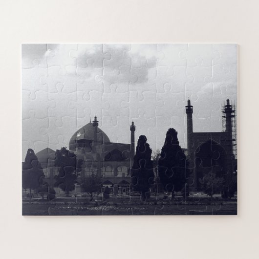 Oude Iran Isfahan shah-moskee Legpuzzel (Horizontaal)
