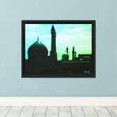 Oude Iran Qom-moskee van Fatima Canvas Afdruk (Insitu (Houten vloer))