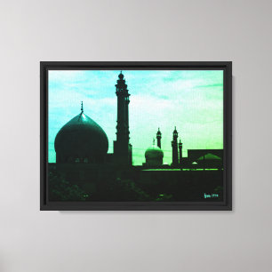 Oude Iran Qom-moskee van Fatima Canvas Afdruk