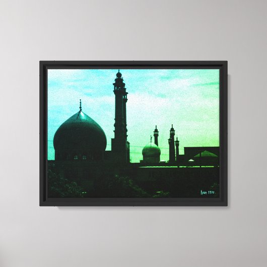 Oude Iran Qom-moskee van Fatima Canvas Afdruk (Voorkant)