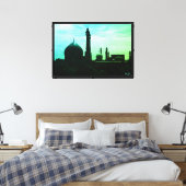 Oude Iran Qom-moskee van Fatima Canvas Afdruk (Insitu (Slaapkamer))