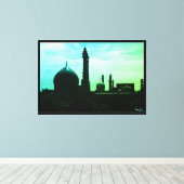 Oude Iran Qom-moskee van Fatima Canvas Afdruk (Insitu (Houten vloer))