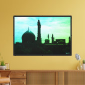 Oude Iran Qom-moskee van Fatima Canvas Afdruk (Insitu (Woonkamer))