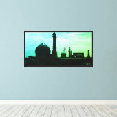 Oude Iran Qom-moskee van Fatima Canvas Afdruk (Insitu (Houten vloer))