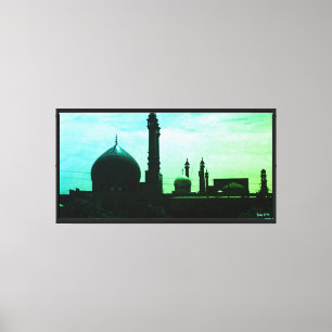 Oude Iran Qom-moskee van Fatima Canvas Afdruk
