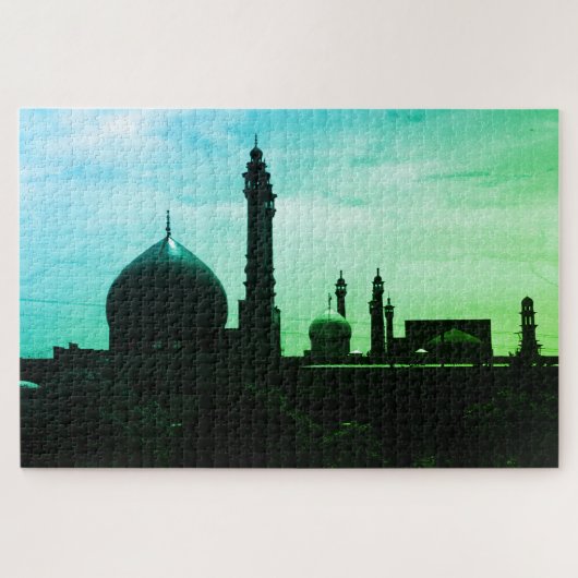 Oude Iran Qom-moskee van Fatima Legpuzzel (Horizontaal)