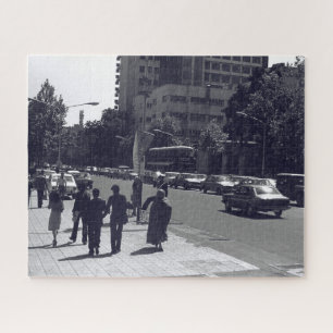Oude Iran Teheran stadsstraat en mensen Legpuzzel