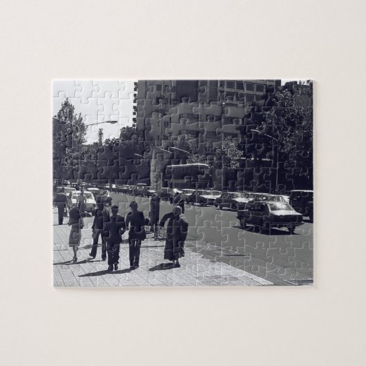 Oude Iran Teheran stadsstraat en mensen Legpuzzel (Horizontaal)