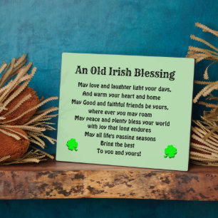 OUDE IRISH BLESSING FOTOPLAAT