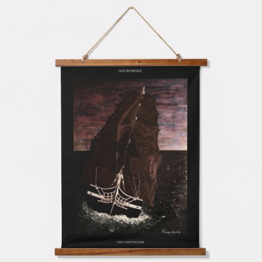 Oude Ironside Hangend Wandkleed (Voorkant)