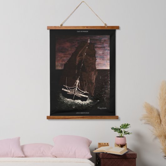 Oude Ironside Hangend Wandkleed (Slaapkamer)