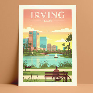 Oude Irving Texas Briefkaart