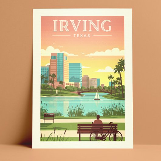 Oude Irving Texas Briefkaart