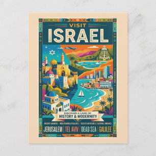 Oude Israël Reisposter Briefkaart