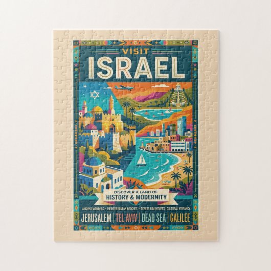 Oude Israël Reisposter Legpuzzel (Verticaal)