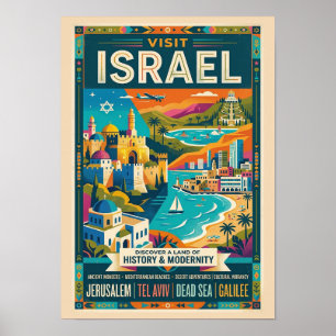 Oude Israël Reisposter Poster