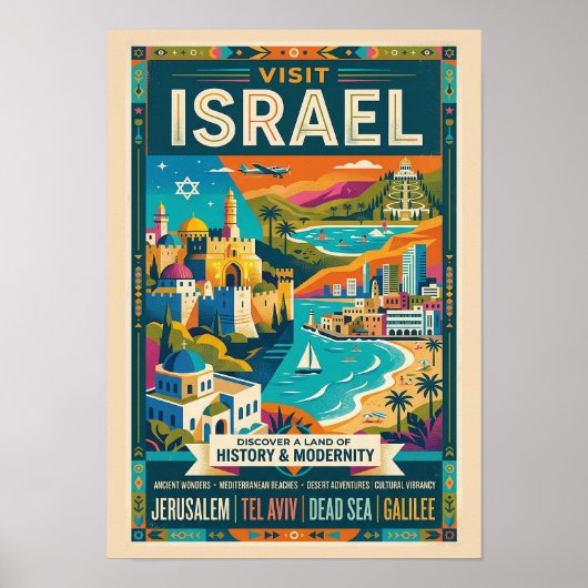 Oude Israël Reisposter  Poster (Voorkant)