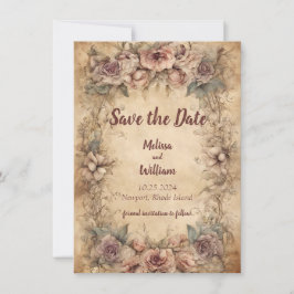 Oude Italiaanse Bruiloft Save The Date