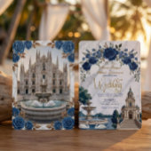 Oude Italiaanse Kathedraal & Zwanen Bruiloft Kaart