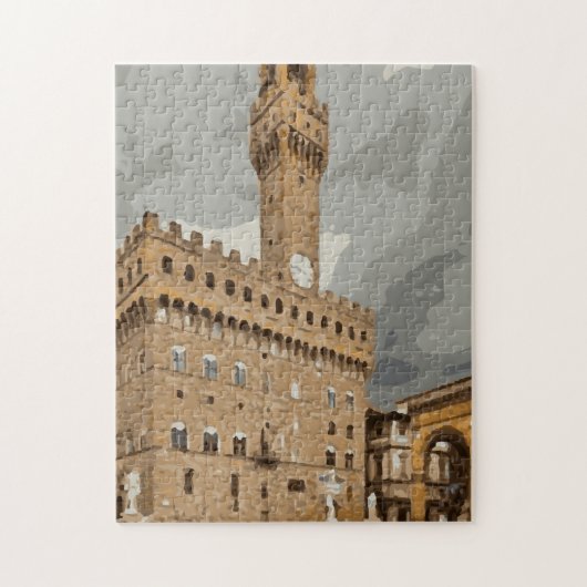 Oude Italiaanse kerken en gebouwen Legpuzzel (Verticaal)