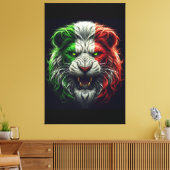 Oude Italiaanse leeuw Canvas Afdruk (Insitu (Woonkamer))