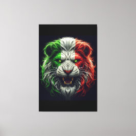 Oude Italiaanse leeuw Canvas Afdruk