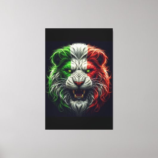 Oude Italiaanse leeuw Canvas Afdruk (Voorkant)