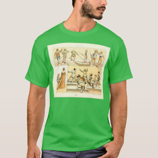 Oude Italiaanse mode en levensstijl 15e eeuw T-shirt